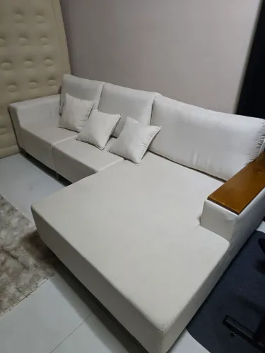 Sofá 4 lugares linho