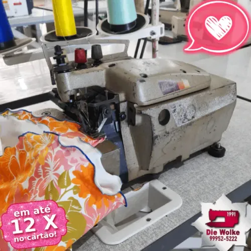 Máquina de Costura Usada - Overlock 3 Fios para Picô