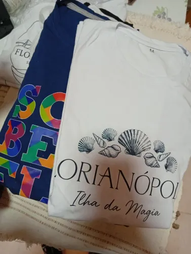 Camisetas Novas Algodão