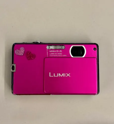 Câmera digital Panasonic Lumix DMC-FP1 cor rosa