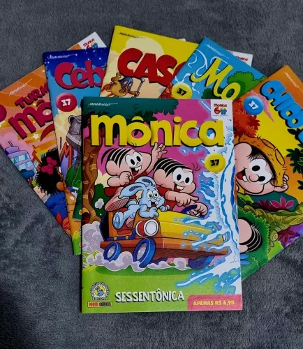 Kit 6 Gibis Turma da Mônica