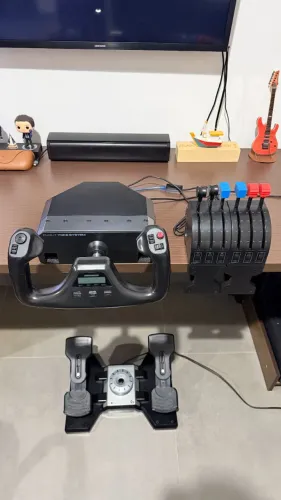 Kit Simulador de Voo Saitek Logitech | flight simulator