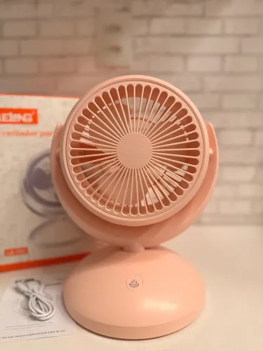 Ventilador Portátil USB Recarregável Lelong LE-753 Completo