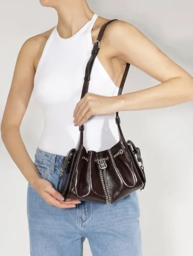 Bolsa lilibet schutz pequena marrom