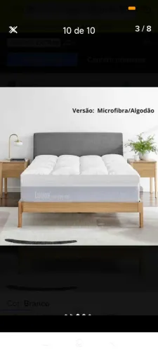 Vendo Luuna Pillow Top Essential Casal capa<br>hipoalergênica 100% algodão