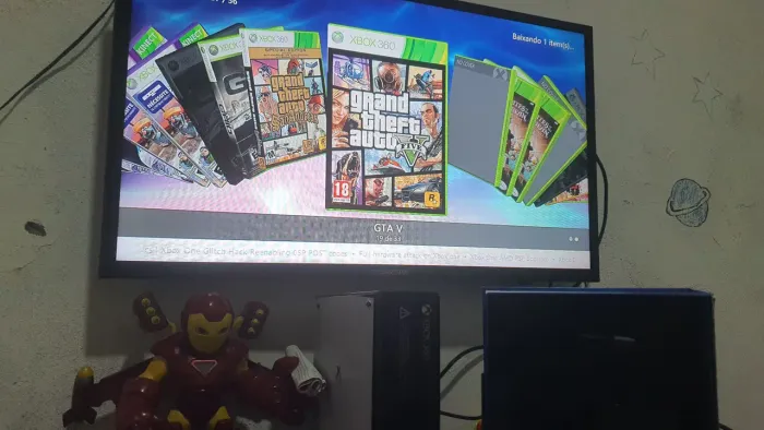 Xbox 360 com 2 controles