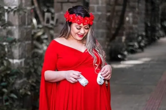 Vestido ensaio gestante 
