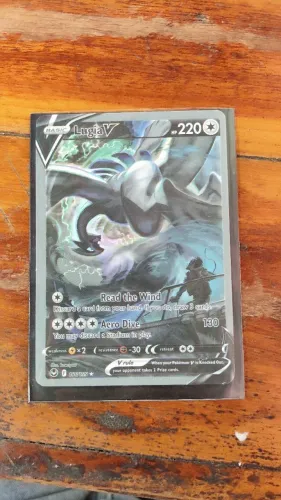 Carta Pokémon Lugia V 186/195 - Tempestade Prateada - Colecionável