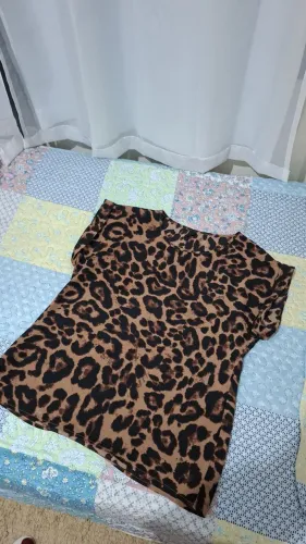 Blusa Animal Print Shein