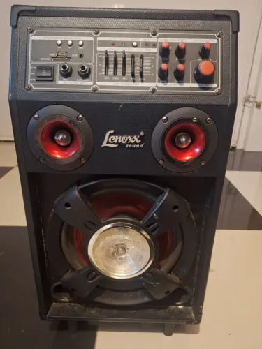 CAIXA DE SOM LENOX, 130 W C/ USB, ENTRADA MIC/VIOLÃO