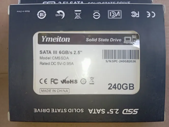 SSD 240gb na caixa
