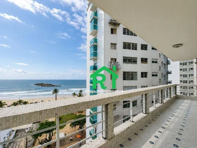 Apartamento à beira mar com 3 quartos à venda em Pitangueiras, Guarujá