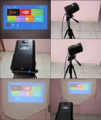 Projetor Android com tripé