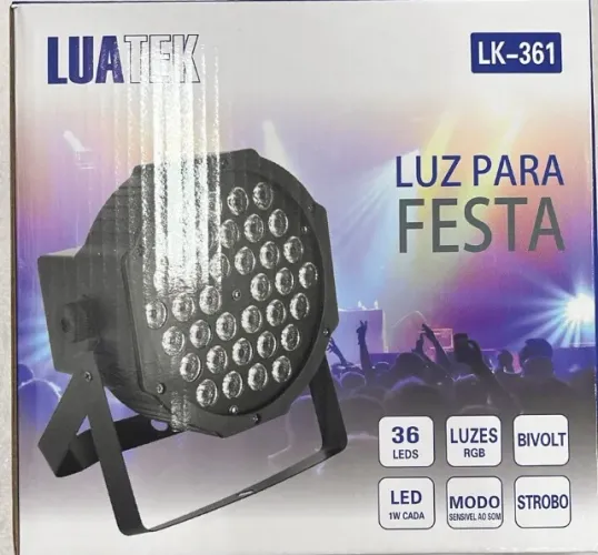 Canhão Refletor Led 36 Leds Rgb Bivolt Dmx
