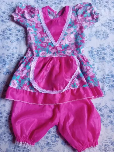 Vestido festa junina com shorts infantil - (Mogi)
