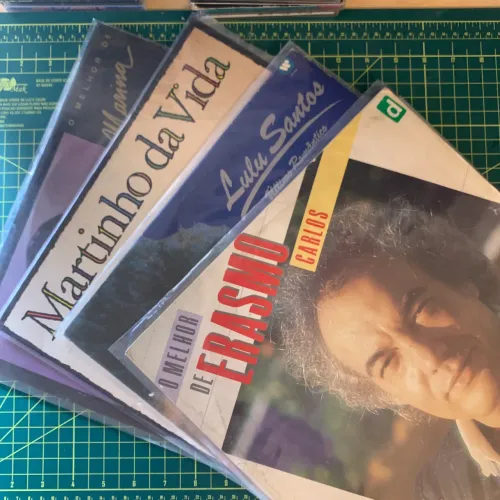 Lote de Discos de Vinil - LP - Erasmo - Martinho da Vila - Lulu Santos e Marina Lima