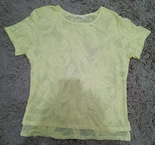 Blusa feminina amarela 