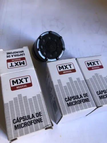 Kit com 3 cápsulas para microfone profissional 