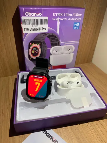 Kit 6 em 1 Exclusivo: Smartwatch + Fone Sem Fio + Pulseiras (Novo na Caixa!)