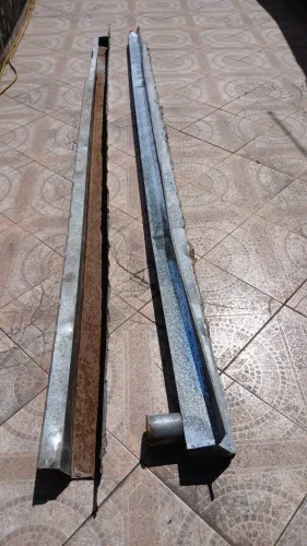 Calha galvanizada 2,40m