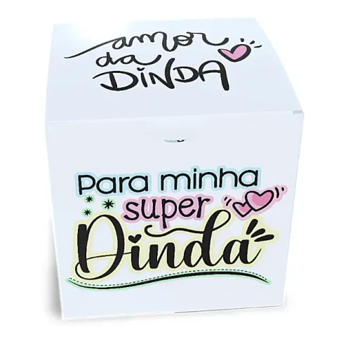 Caixa Dinda ou Dindo para caneca, mimos, chocolates...01 Unidade