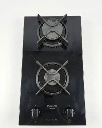 Cooktop Dako Supreme 2 bocas - Gás Encanado (GN e vidro temperado)