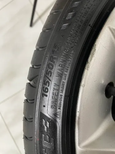 4 pneus 165/50 r15 delinte estado de zero