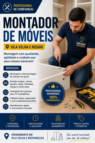 Montador de Móveis Profissional em Vila Velha | Montagem Rápida e Segura