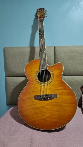 Violão acústico Eagle Classic CH 70F para destros yellow burst verniz brilhante