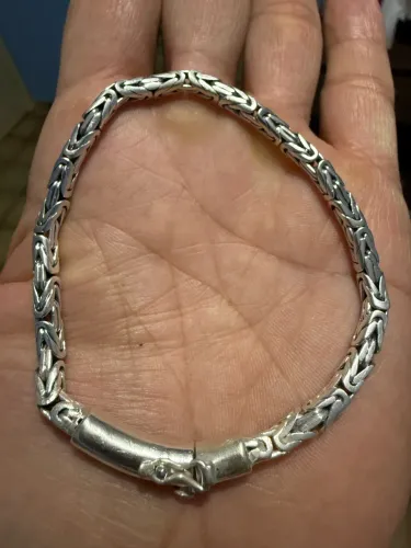 Pulseira prata bali indiana