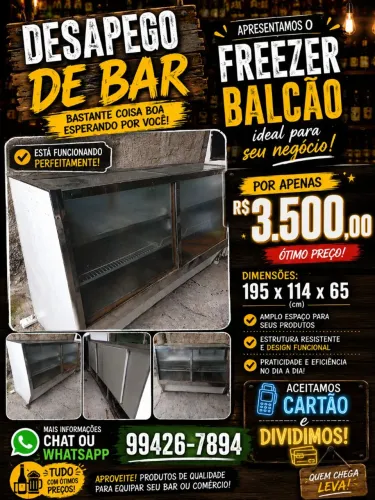 Balcão freezer