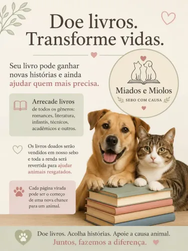 Precisamos de doações de livros