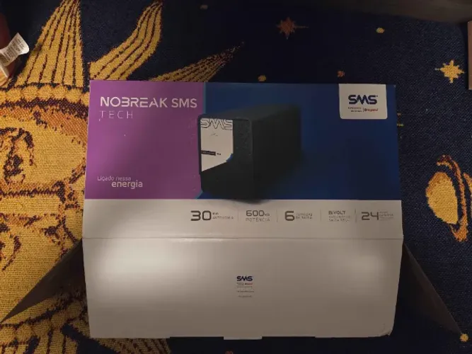 Nobreak SMS 600VA - Novo na caixa