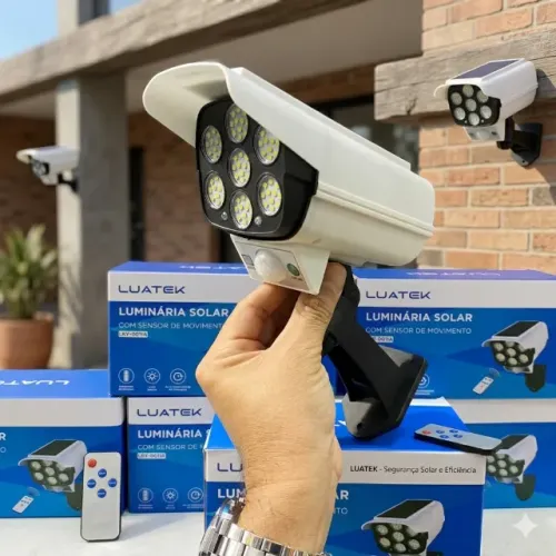 Luminária Solar Com Sensor de Movimento Luatek LKY-0011A