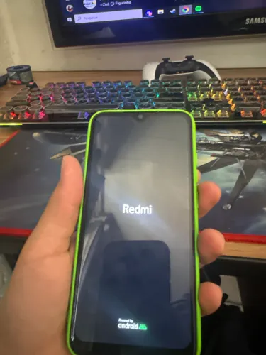 Redmi note 8 novo com capa e película
