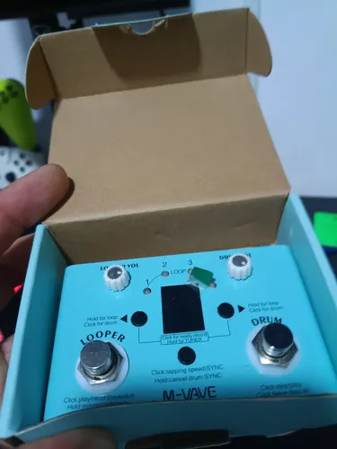 M-VAVE Lost Tempo ? Pedal loop station e bateria eletrônica
