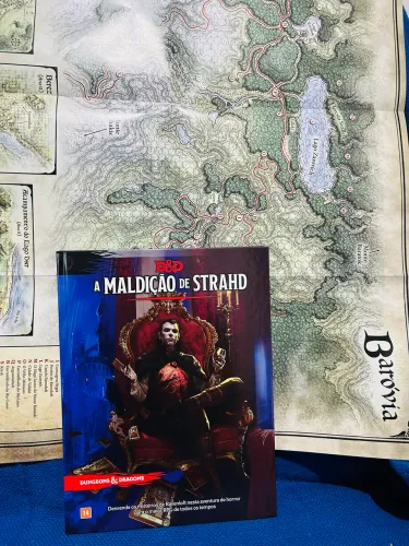 Livro RPG Dungeons & Dragons - A Maldição de Strahd + Escudo do Mestre