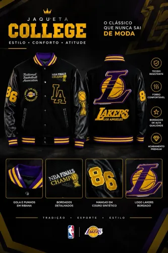 Jaqueta Colegial Lakers