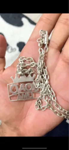Vendo cordão de prata