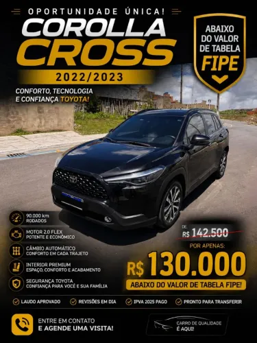 Toyota Corolla Cross XRE 2.0 16V Flex AUT 2022