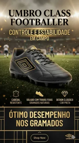 Chuteira campo umbro class