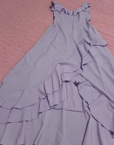 Vestido de festa assimétrico lilás lavanda - Tamanho GG - Novo