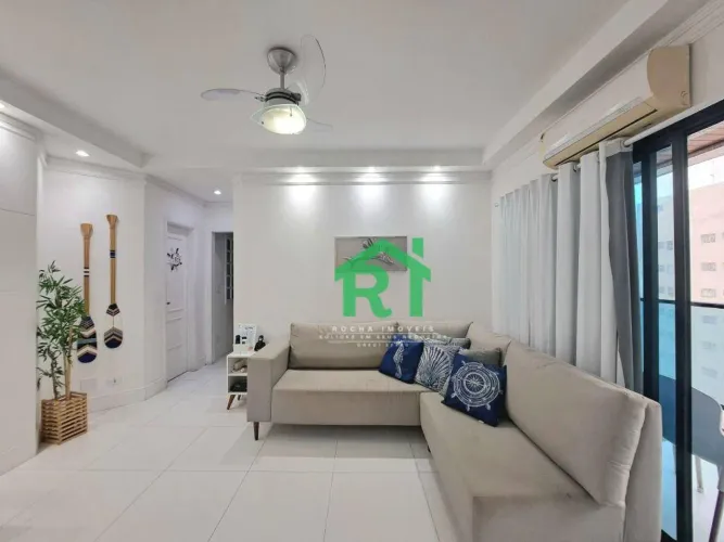 Apartamento flat à beira mar com 2 quartos (1 suíte), 2 vagas e lazer completo á venda em