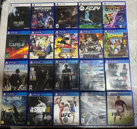 Jogos ps4 e ps5