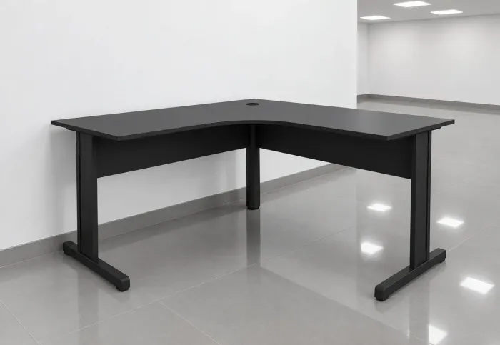 Mesa 1.20m x 1.20m na cor preta