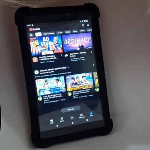 Tablet pritom tab 8 plus 64gb, android 13, com capinha, bolsa