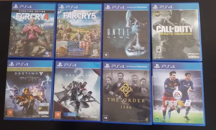 Lote de jogos para PS4 Mídia Física