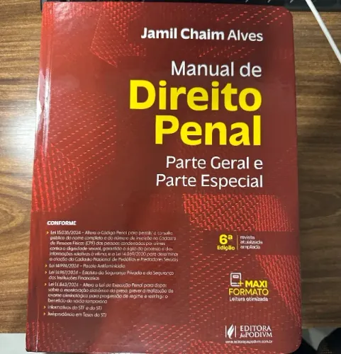 Manual de Direito Penal - Parte Geral e Parte Especial- Jamil Chaim Alves