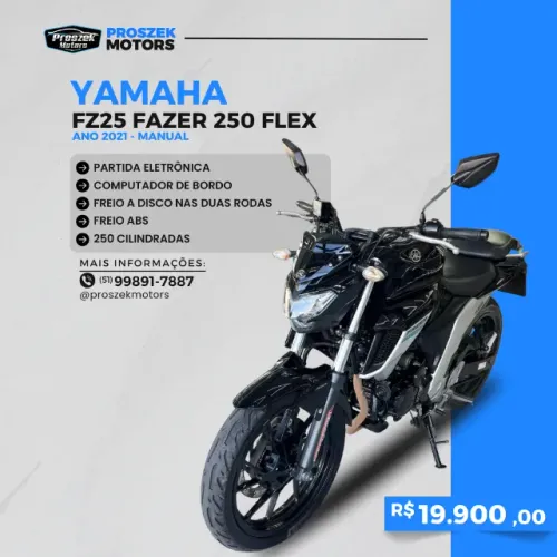 YAMAHA FZ25 FAZER250 FLEX - ANO 2021, MOTO EM PERFEITO ESTADO.