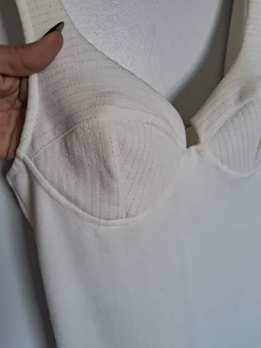 Tubinho + blazer off white 